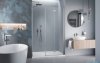Radaway Nes Brushed Nickel DWSB drzwi wnękowe 120cm W2 prawe szczotkowany nikiel szkło przejrzyste 10044850-91-01R/10045350-01-01